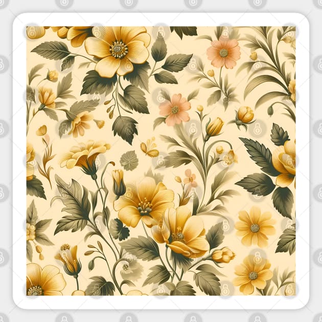 Yellow Flowers Sticker by Jenni Arts